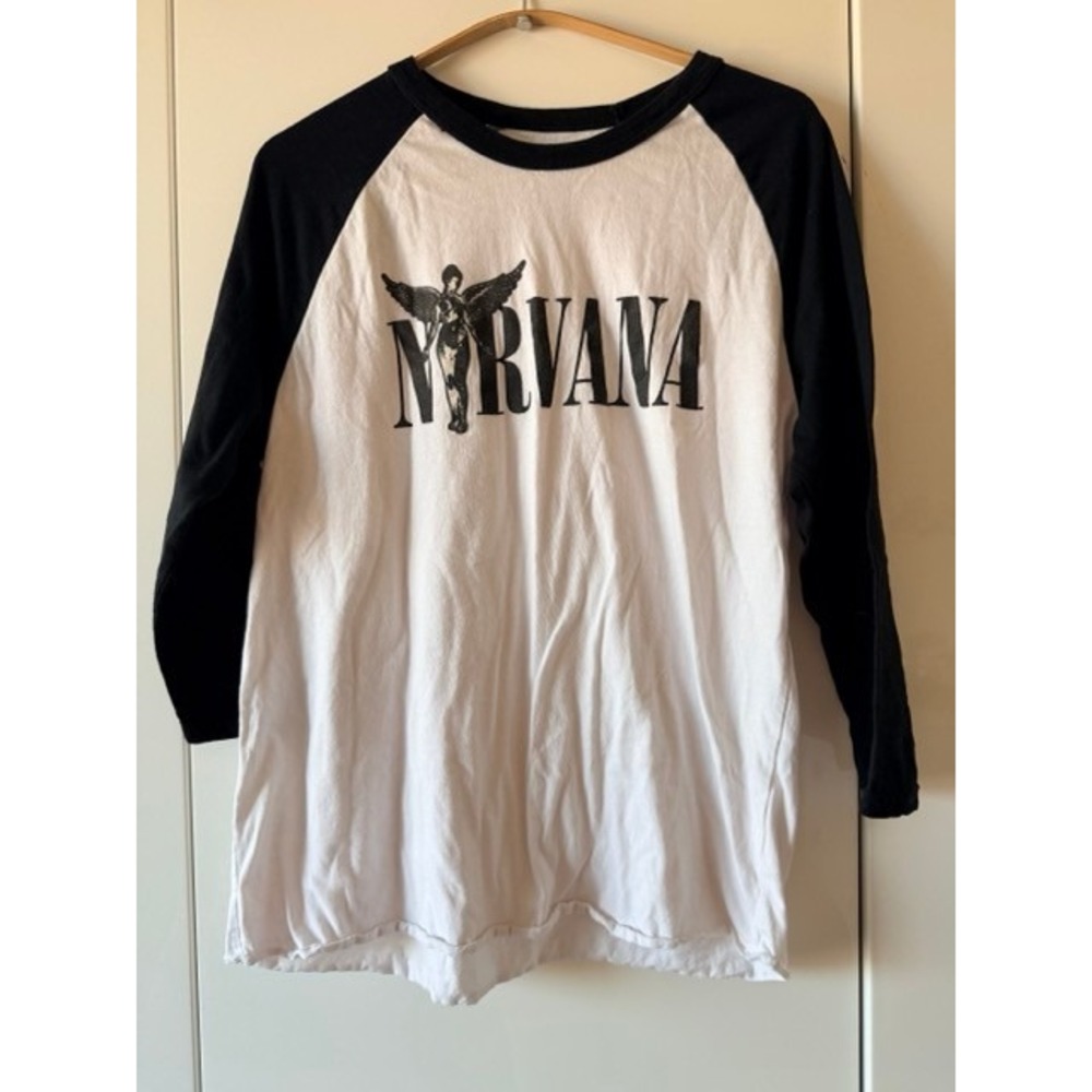 Nirvana In Utero Angel Raglan T-Shirt Licensed Reprint Sz S